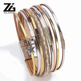 Bohemian Style Leather Bracelet for Women