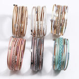 Bohemian Style Leather Bracelet for Women