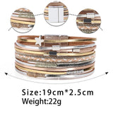 Bohemian Style Leather Bracelet for Women