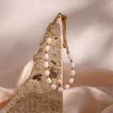Freshwater Pearls Mixed Adjustable Chain Bracelet Bangle Women Jewelry