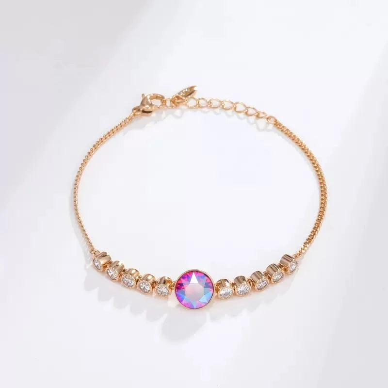 Women Bracelet Austrian Crystal Bangle Girl Wrist Accessories