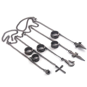Hunter x Hunter Kurapika Rings Costume Jewelry Metal Prop Pendant Gift