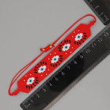 GoBoho Evil Eye Bracelet Sets for Women Red Beaded Bracelets