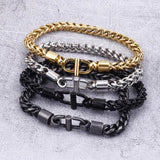 Chunky Keel Chain Bracelets Stainless Steel Jewelry