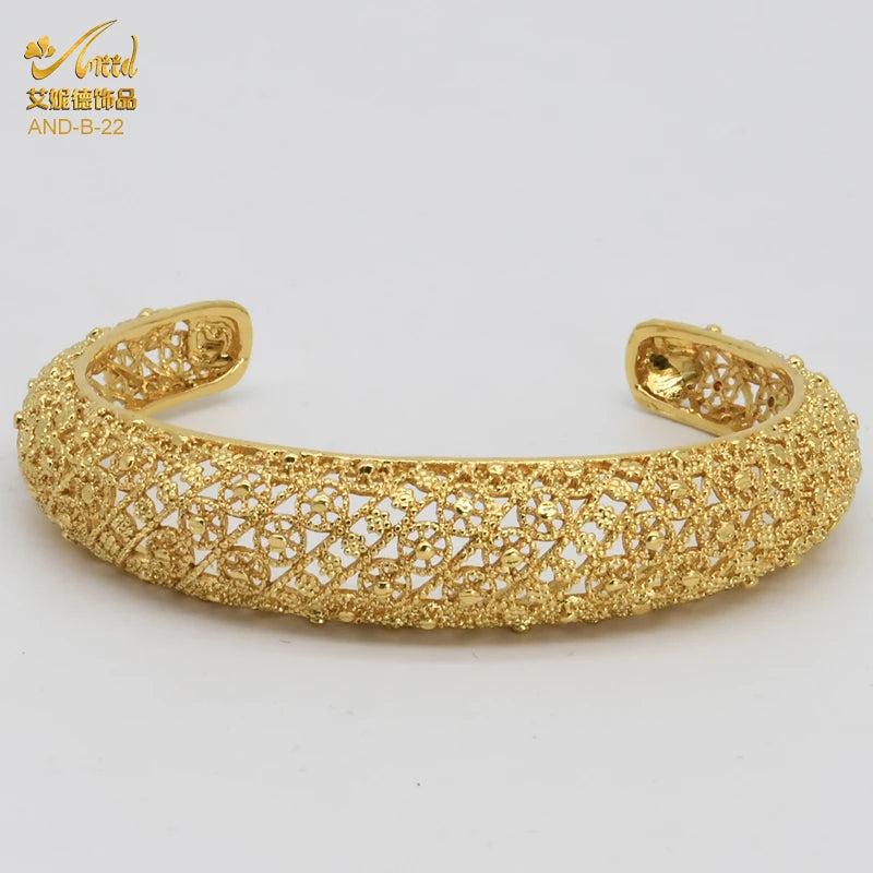 Stainless Steel Women's Bracelet Plated Jewelry Indian Bangles African Bridal