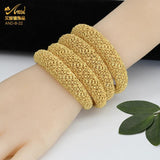 Stainless Steel Women's Bracelet Plated Jewelry Indian Bangles African Bridal