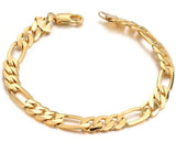 Thin Yellow Filled Bracelet Chain 8.3 Inches