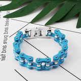 Punk Rock Stainless Steel Biker Mens Bracelet Chain Jewelry