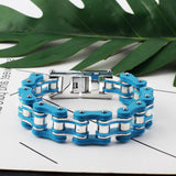 Punk Rock Stainless Steel Biker Mens Bracelet Chain Jewelry