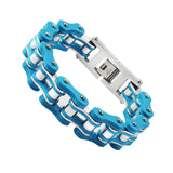 Punk Rock Stainless Steel Biker Mens Bracelet Chain Jewelry