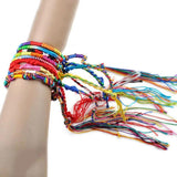 20pcs/lot Rainbow Luck Rope Bracelet Bangle Unisex Jewelry Love Bracelet