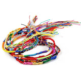 20pcs/lot Rainbow Luck Rope Bracelet Bangle Unisex Jewelry Love Bracelet
