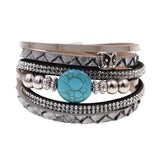 Owl Leather Wrap Bracelet Women Jewelry