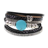 Owl Leather Wrap Bracelet Women Jewelry