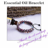 Colorful Natural Stone Beads Bracelet Essential Oil Diffuser
