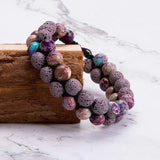 Colorful Natural Stone Beads Bracelet Essential Oil Diffuser
