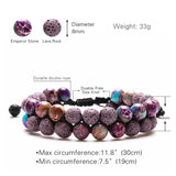 Colorful Natural Stone Beads Bracelet Essential Oil Diffuser