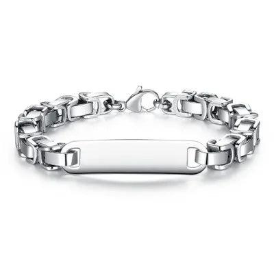 ZG Stainless Steel Bracelet Hip Hop Skull Bracelet C Letter Punk Style