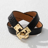 Kirykle Women's Leather Wrap Bracelet