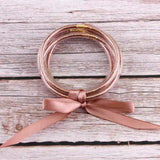 Glitter Jelly Bangles for Women