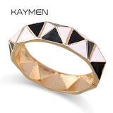 KAYMEN Girls Colorful Geometric Cuff Bracelet for Women Party Jewelry