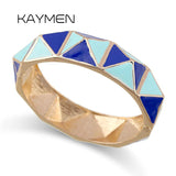 KAYMEN Girls Colorful Geometric Cuff Bracelet for Women Party Jewelry
