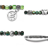 African Turquoise 6mm Stone Buddha Yoga 108 Beads Bracelet