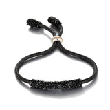 Colorful Crystal Bracelet Love Leather Bangle