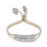 Colorful Crystal Bracelet Love Leather Bangle