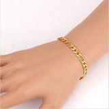 10pcs Stainless Steel Chain Bangle Friendship Wristbands Jewelry