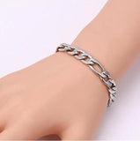 10pcs Stainless Steel Chain Bangle Friendship Wristbands Jewelry