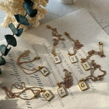 Fritillaria Initial Charm Bracelets Stainless Steel A-Z Letters