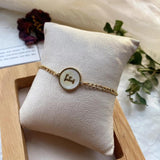 Fritillaria Initial Charm Bracelets Stainless Steel A-Z Letters