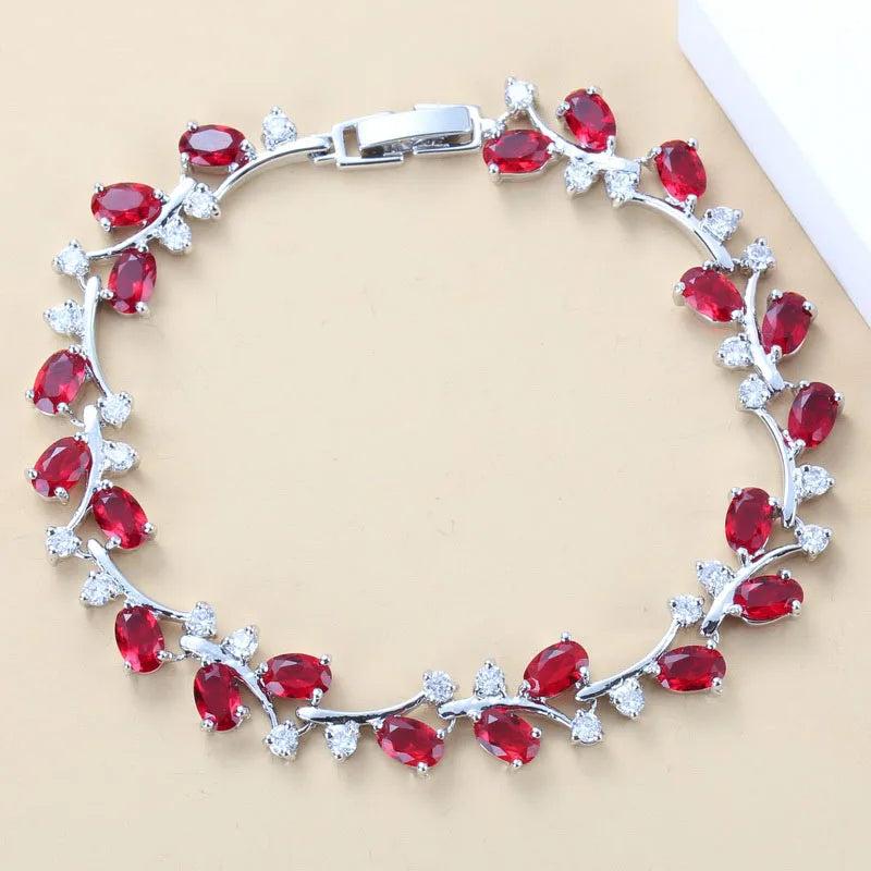Green Cubic Zirconia Bracelet for Women