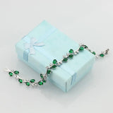 Green Cubic Zirconia Bracelet for Women