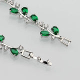 Green Cubic Zirconia Bracelet for Women