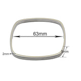 Square Stainless Steel Bangle Bracelet Jewelry for Men Women