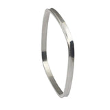 Square Stainless Steel Bangle Bracelet Jewelry for Men Women