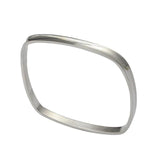 Square Stainless Steel Bangle Bracelet Jewelry for Men Women
