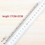 Multicolor Zircon Link Bracelet for Women
