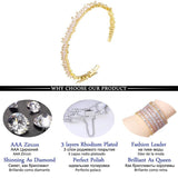 Cubic Zirconia Wedding Party Cuff Bracelet