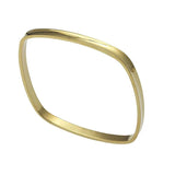 Square Bangle Women Cuff Bracelet Rose Silver Stainless Steel