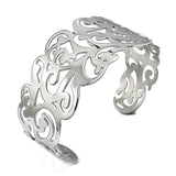 Adjustable Stainless Steel Bangles Arm Cuff Gold/Silver Jewelry