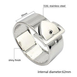 Wide Cuff Bracelets for Women, High Polished Charm Bangle