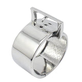 Wide Cuff Bracelets for Women, High Polished Charm Bangle