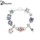 Genshin Impact Vision Elements Bracelet Snake Chain DIY Charm Bracelet For Women