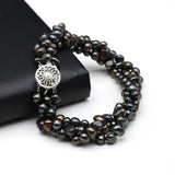Irregular Freshwater Pearl Beaded 3 Layer Bracelet