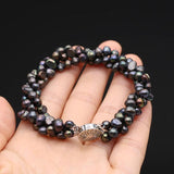 Irregular Freshwater Pearl Beaded 3 Layer Bracelet