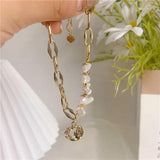 Vintage Pearl Bracelets for Women Charm Chain Boho Jewelry