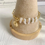Vintage Pearl Bracelets for Women Charm Chain Boho Jewelry